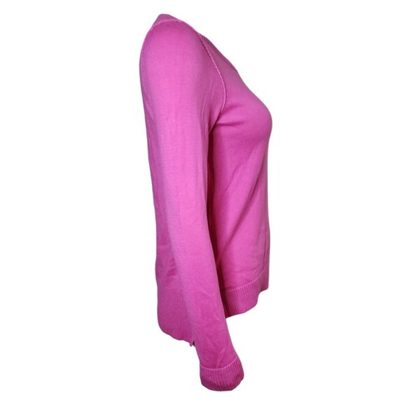 INC International Concepts Sweater Womens SIze S Small Solid All Pink Cotton - Picture 4 of 6